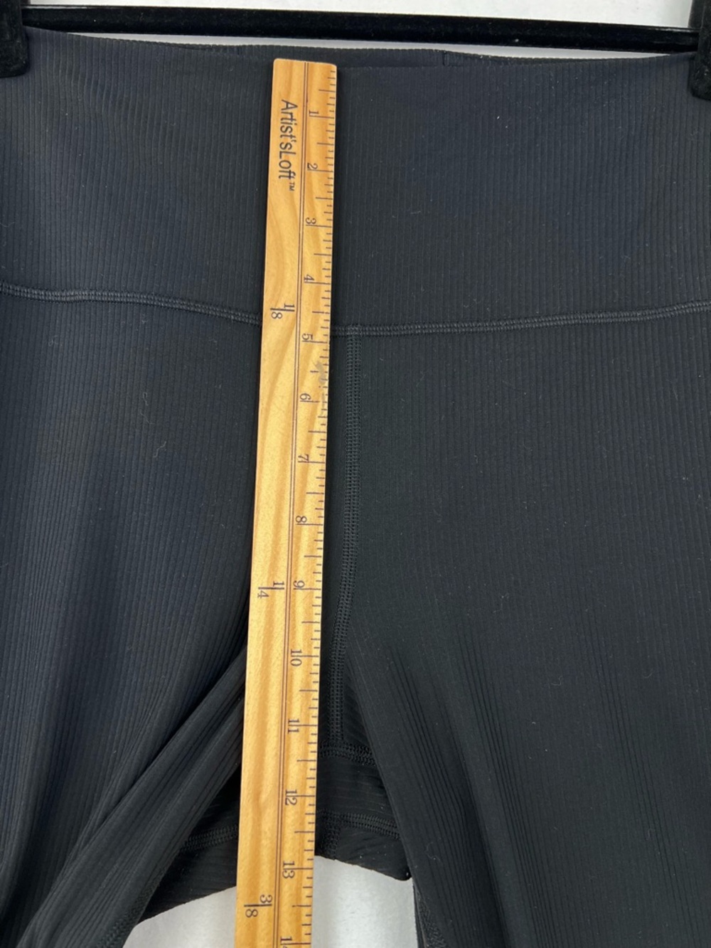 Lululemon Align Ribbed Mini-Flared Pant Black Sz 14 Yoga Travel Casual - Picture 12 of 13